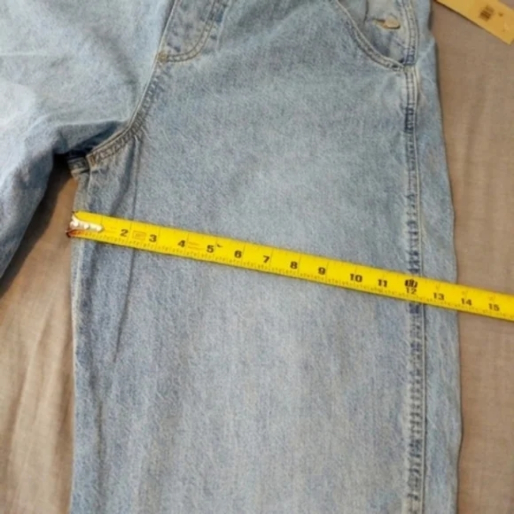 Levi's Loose Fit Overalls Light Wash Denim Jean Pants Jumpsuit - Picture 8 of 16